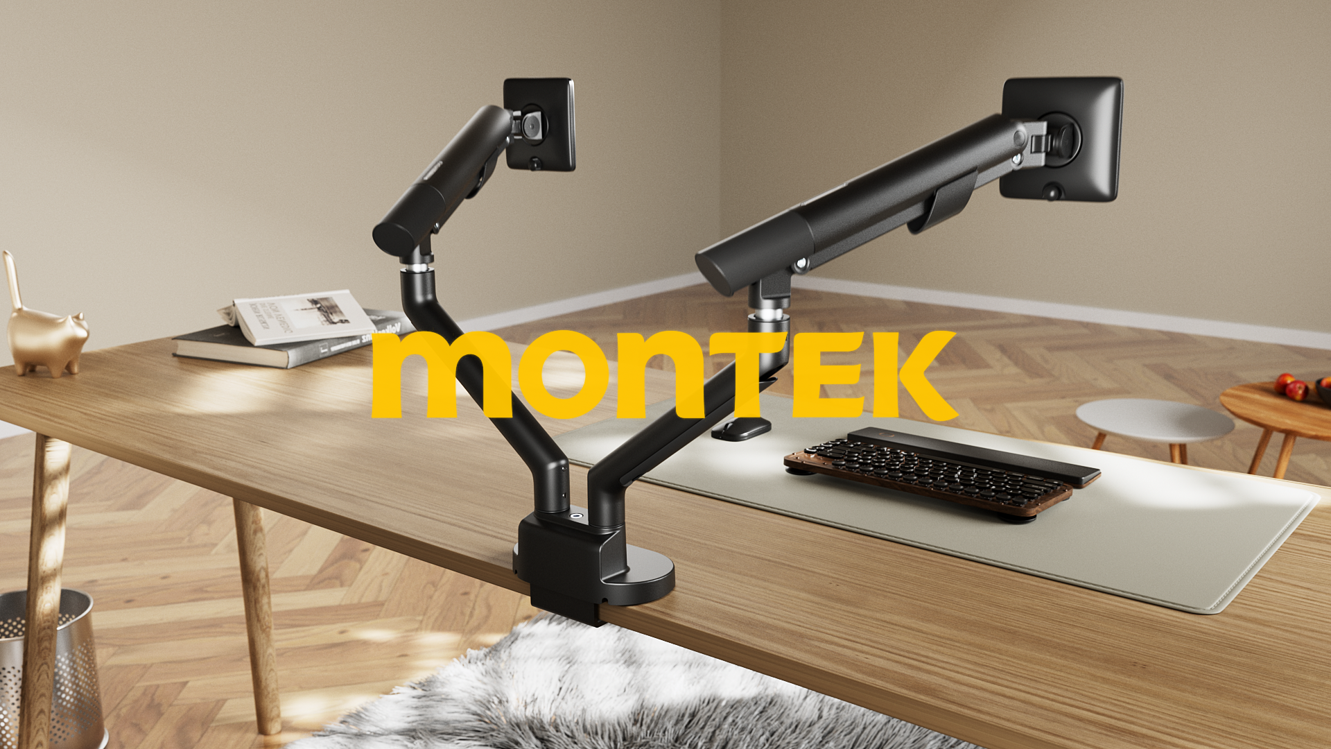 monTEK モニターアーム デュアル Pro 無重力 13〜35インチ対応 Amazon.co.jp: 【iFデザイン賞受賞】 monTEK モニターアーム デュアル